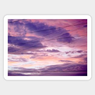 Pink & Purple Clouds/Semi Abstract Sticker